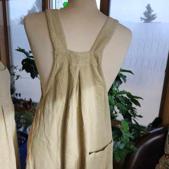 25046&7.  NWT!!  BiBi Corduroy Overalls Beige Sz S  . - Picture 6 of 13